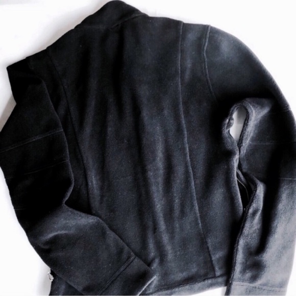 FaL NY Moto Set  Black Fleece Jacket & Pants Size Medium - Picture 5 of 16